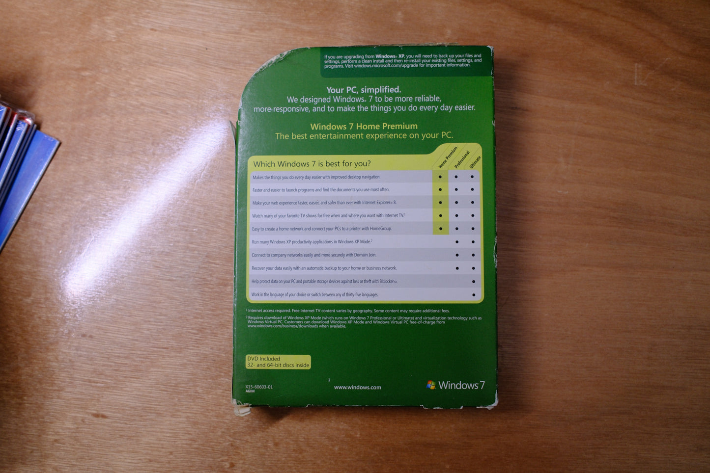 Microsoft Windows 7 Home Retail Box