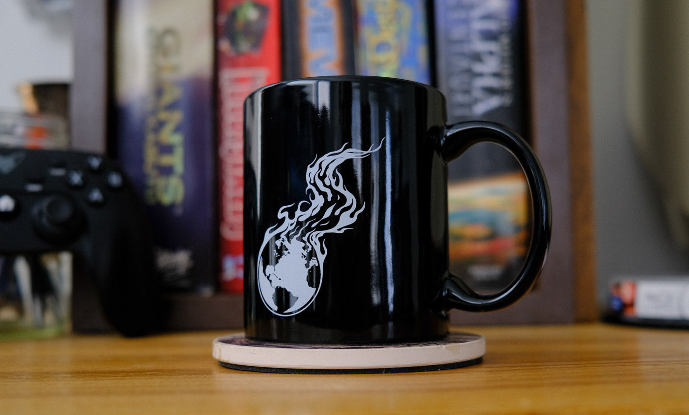 Burning Earth Logo 12oz Mug