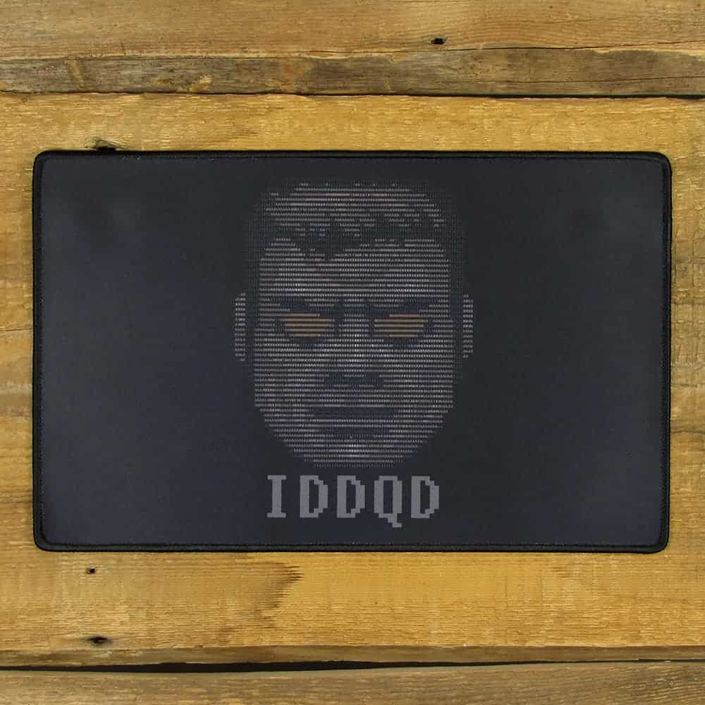 God Mode ASCII Art Mousepad (IDDQD) | 40cm x 25cm x 2mm