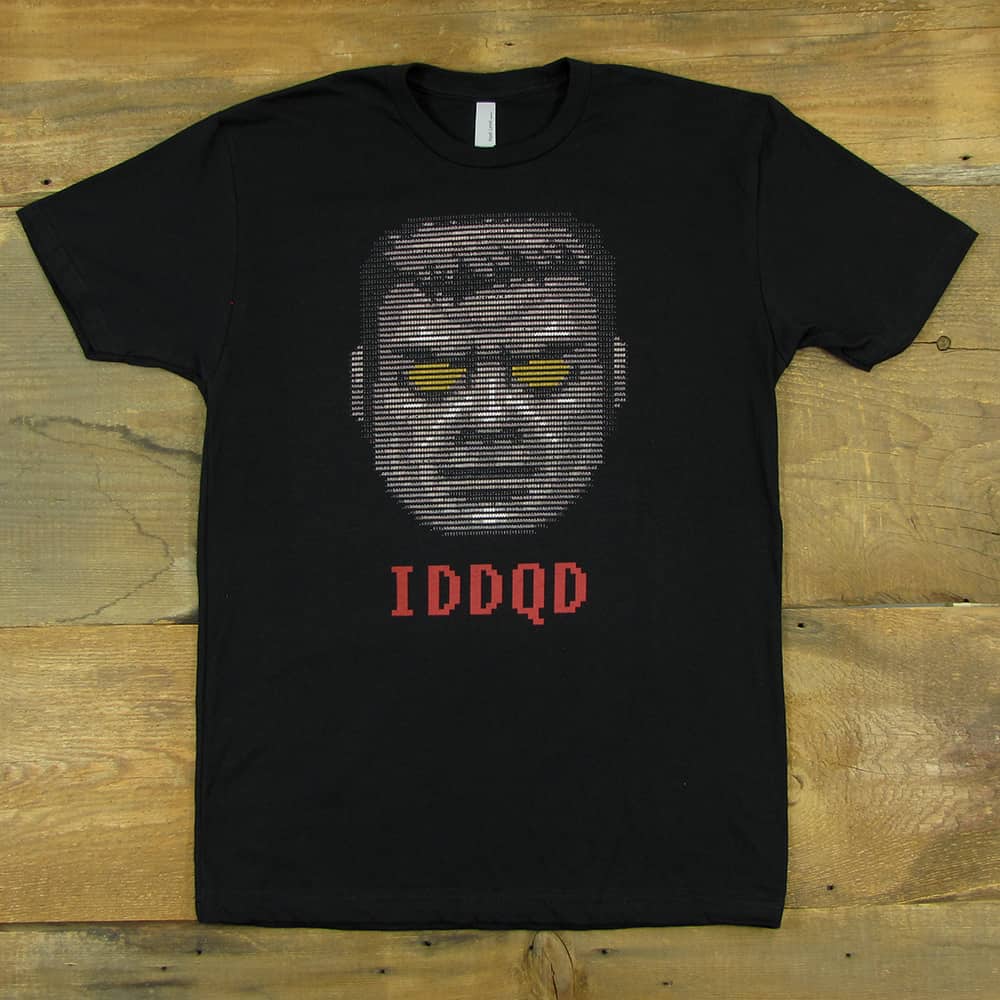 God Mode - ASCII Art T-Shirt - Doom Homage