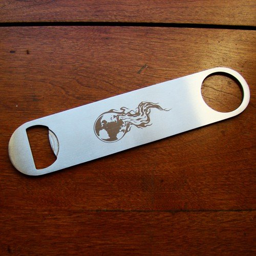 Burning Earth Bottle Opener