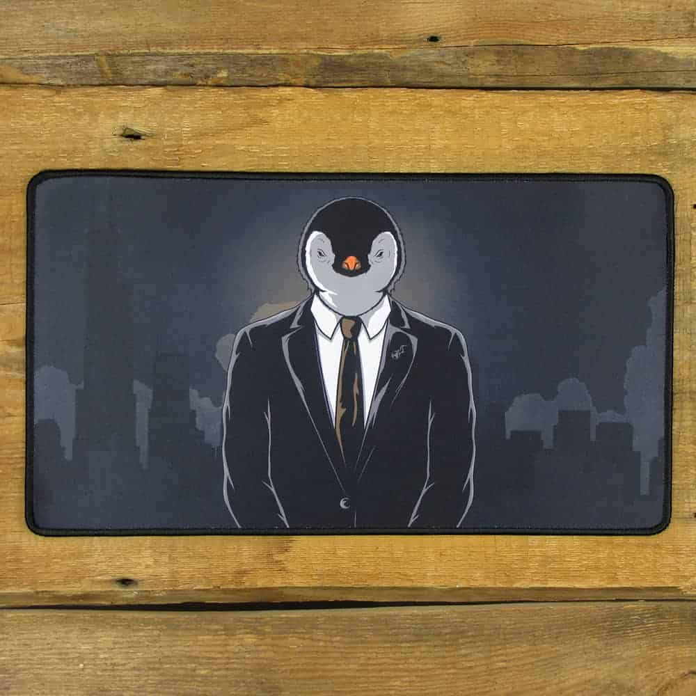 Linux Penguin Cityscape Mousepad