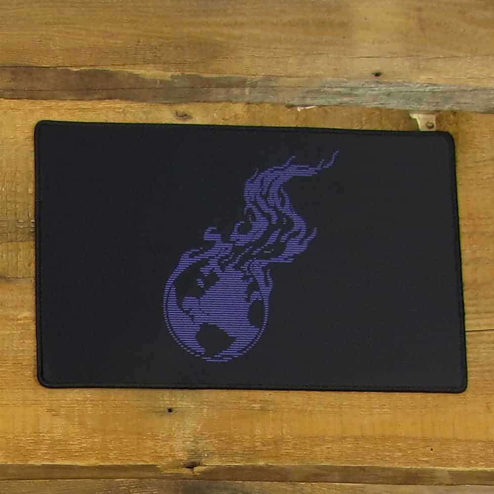Purple Lined Burning Earth Mousepad or Desk Mat