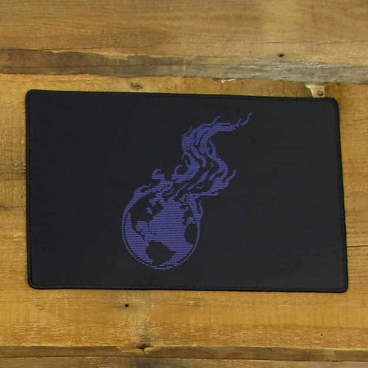 Purple Lined Burning Earth Mousepad or Desk Mat