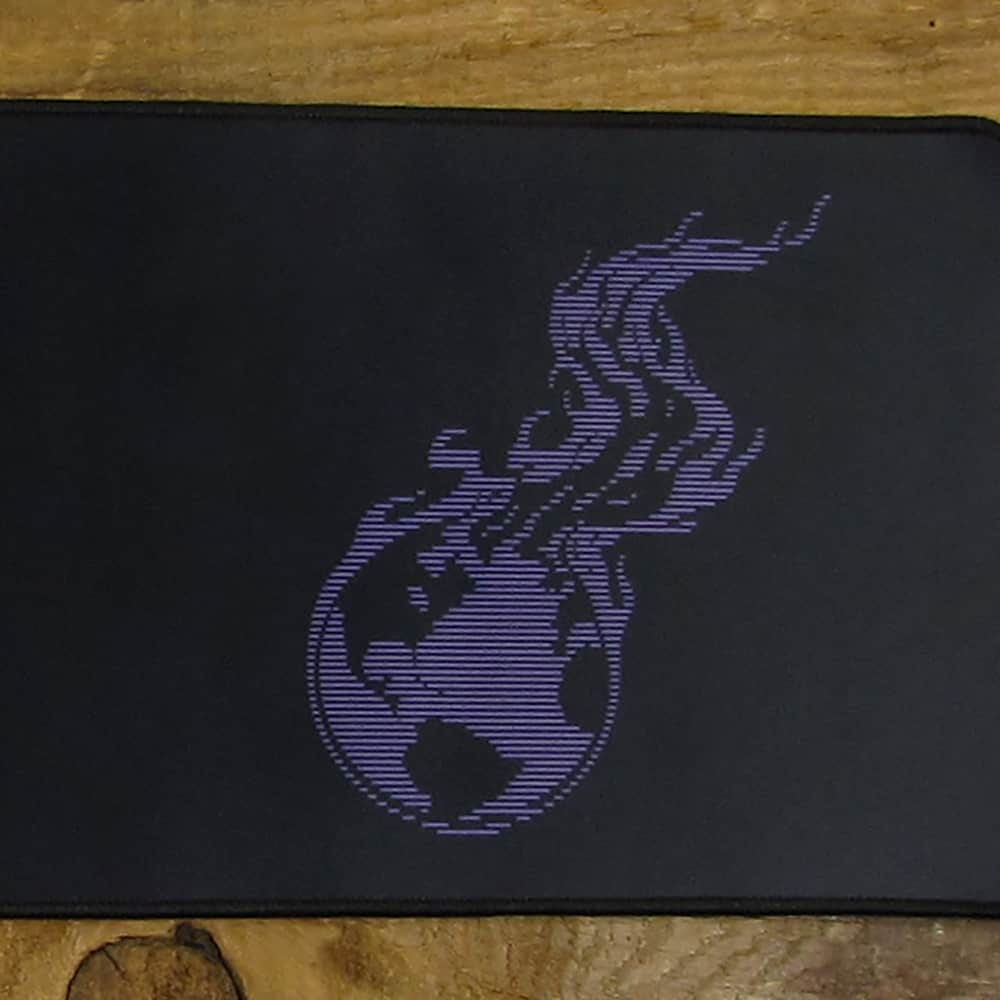 Purple Lined Burning Earth Mousepad or Desk Mat