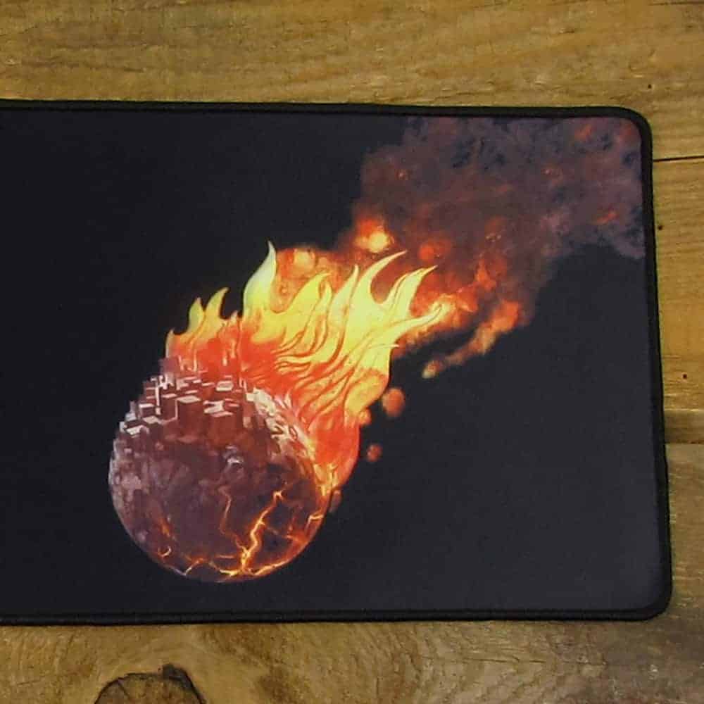 Full Color Burning Earth Mousepad or Desk Mat