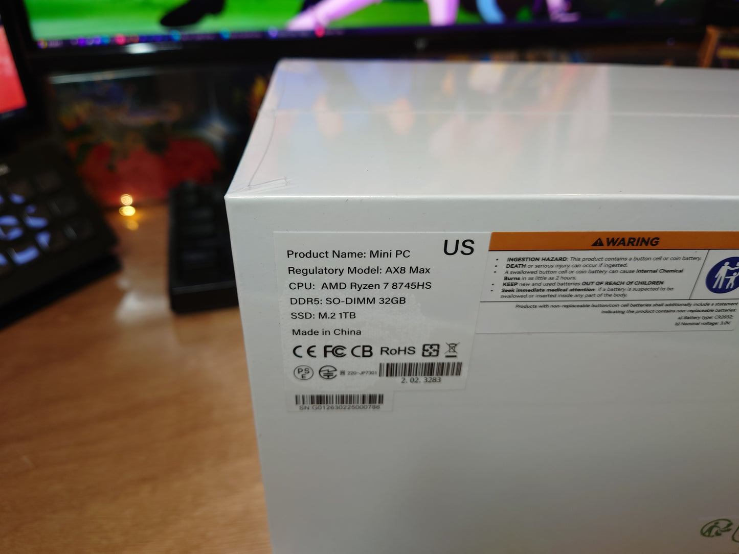 GEEKOM AX8 Max - Ryzen 7 8745HS, 32GB, 780M, 1TB