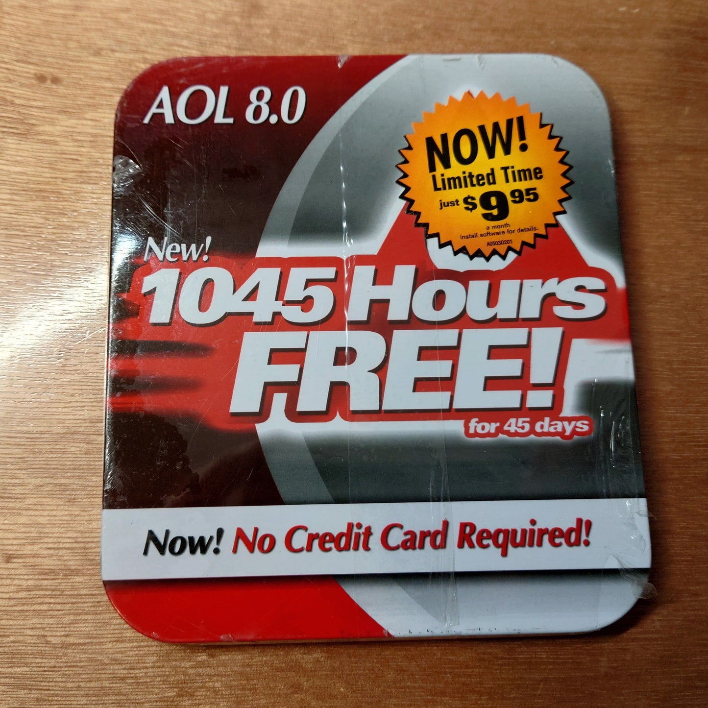 America Online - AOL 8.0 1045 Hours FREE for 45 Days! Sealed