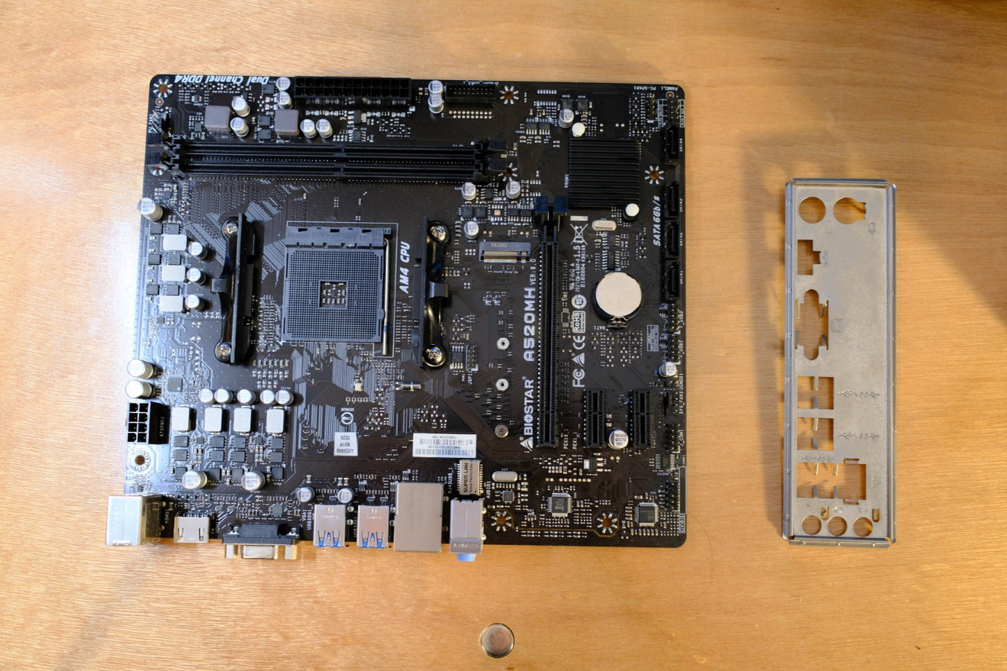 Biostar A520MH Rev 6 AM4 Motherboard