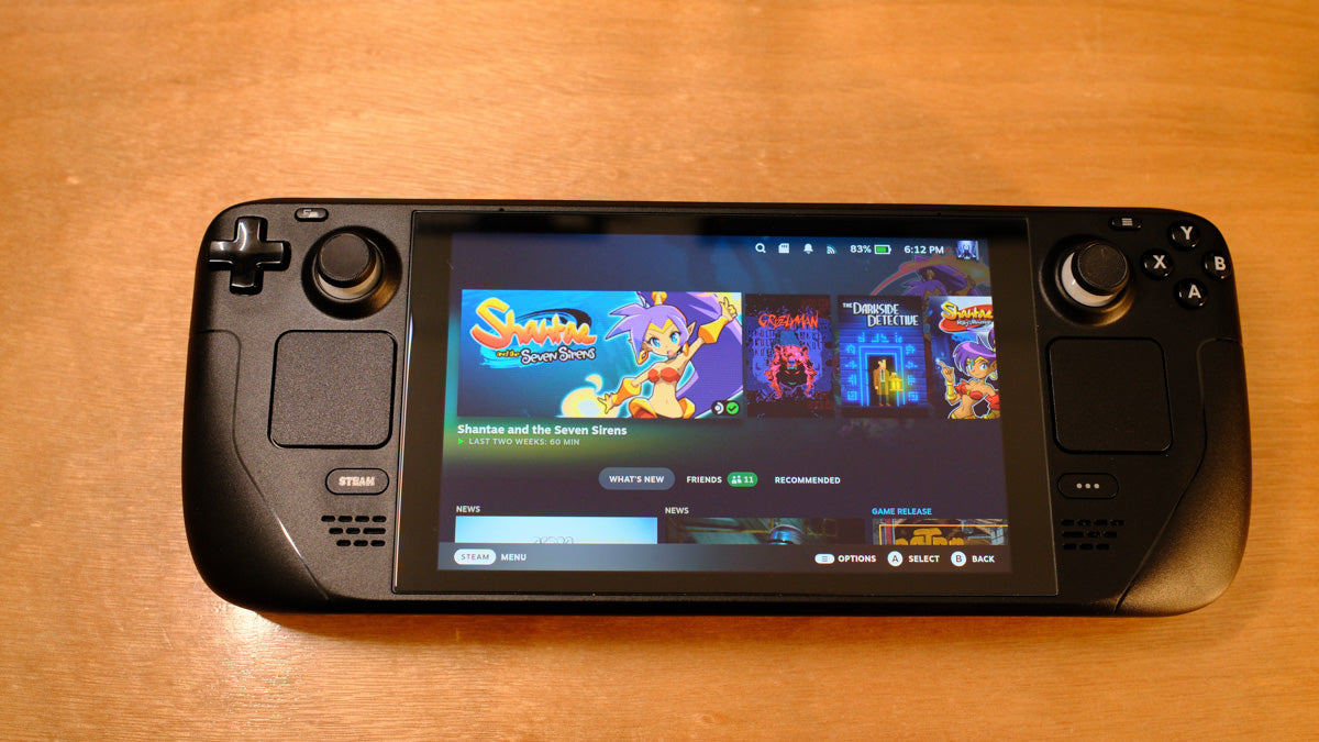 Steam Deck LCD - 512GB, Clear Back Cover, Dock, Case