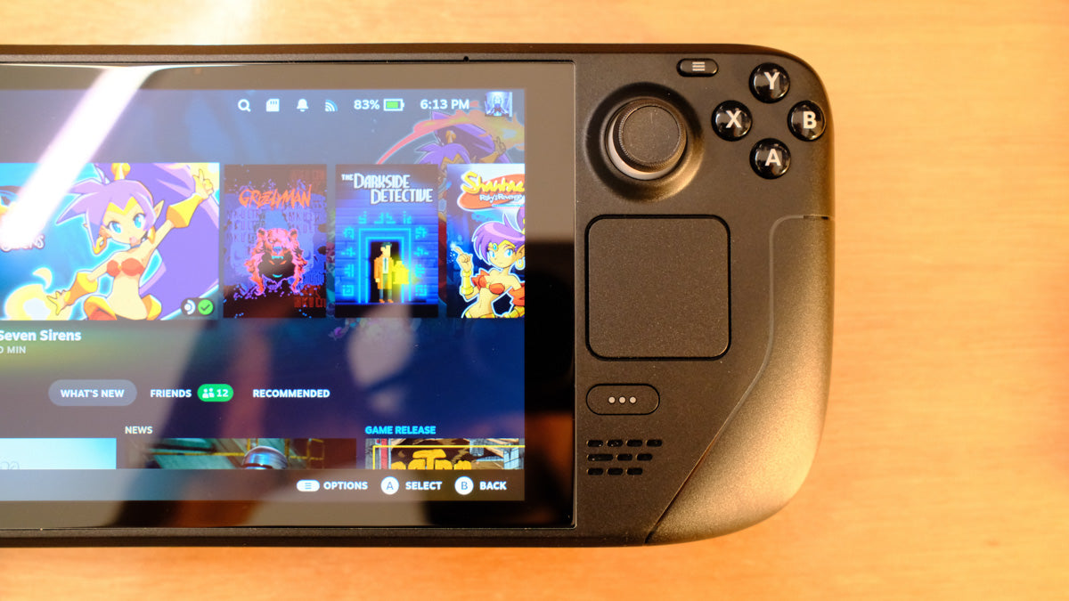 Steam Deck LCD - 512GB, Clear Back Cover, Dock, Case