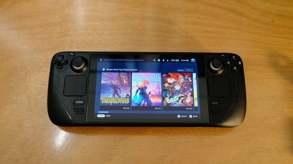 Steam Deck LCD - 512GB, Clear Back Cover, Dock, Case