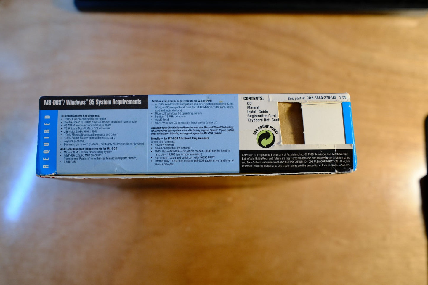 MechWarrior 2: Mercenaries Big Box PC, 1996 CIB | Box Damaged