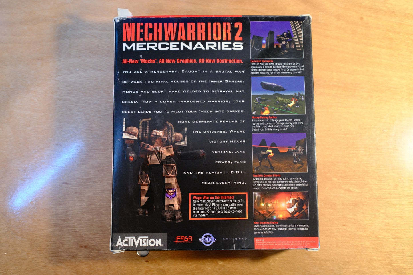 MechWarrior 2: Mercenaries Big Box PC, 1996 CIB | Box Damaged