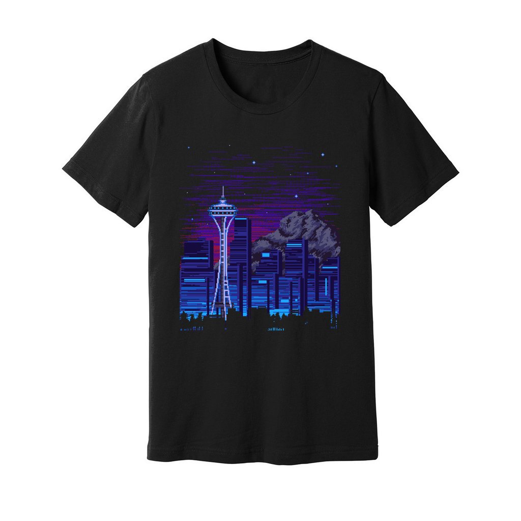 Seattle Pixel Art T Shirt