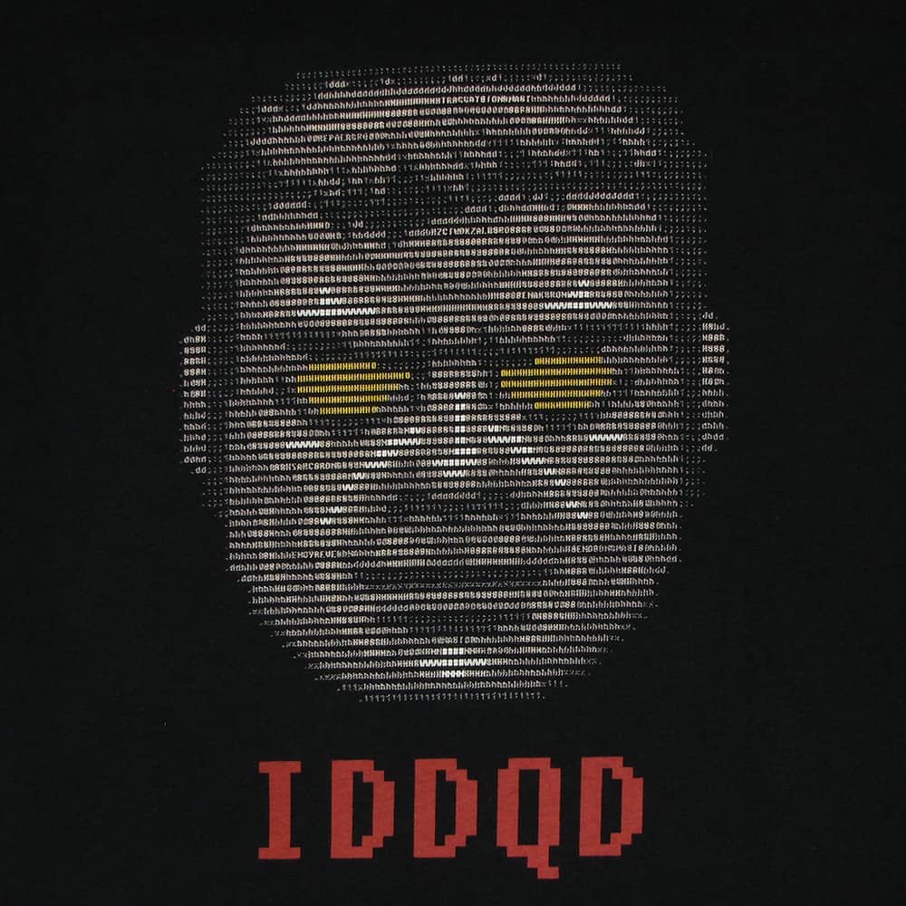 God Mode - ASCII Art T-Shirt - Doom Homage