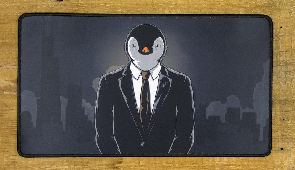 Linux Penguin Cityscape Mousepad