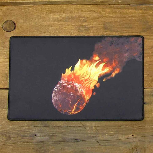 Full Color Burning Earth Mousepad or Desk Mat